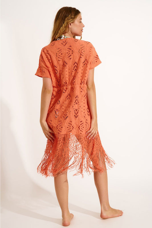 Vestido Elvie Somerand abricot