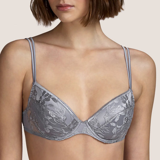 Sujetador push-up Tina silver metal