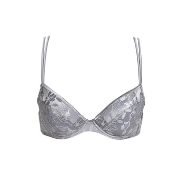 Sujetador push-up Tina silver metal