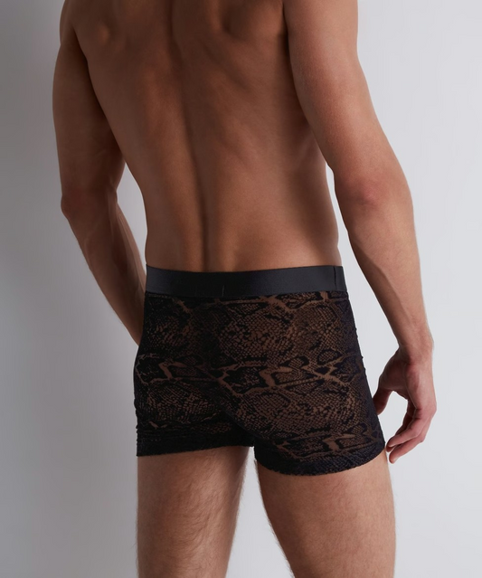 Boxer homme black python