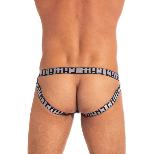 Jockstrap transparente blanco