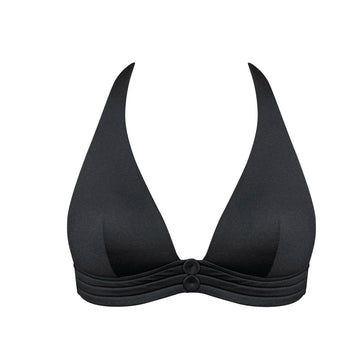 Biquini top halter Rodero negro