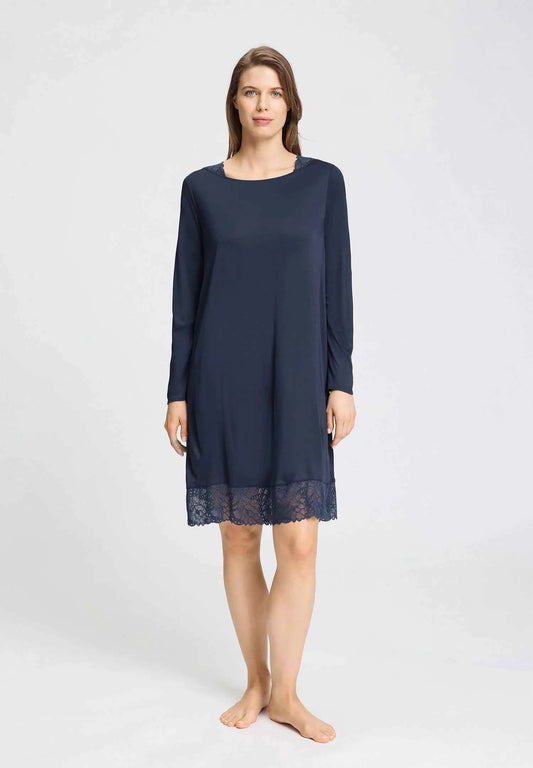 Camisón manga larga Azelia deep navy