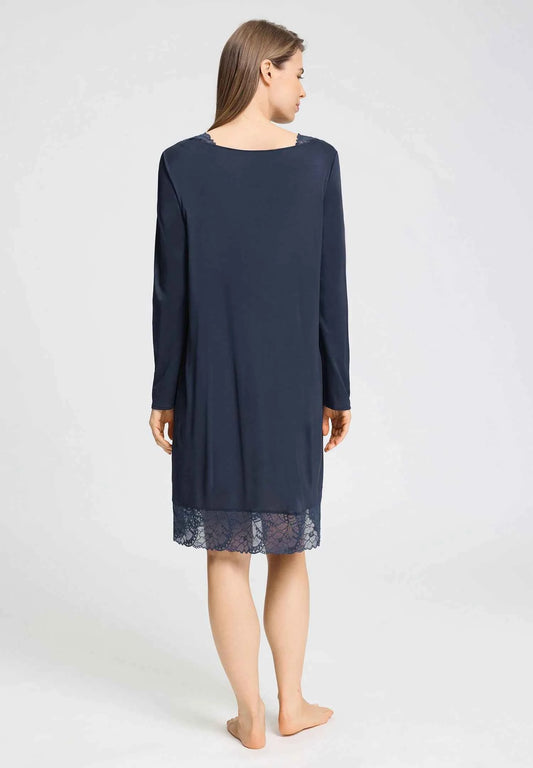 Camisón manga larga Azelia deep navy