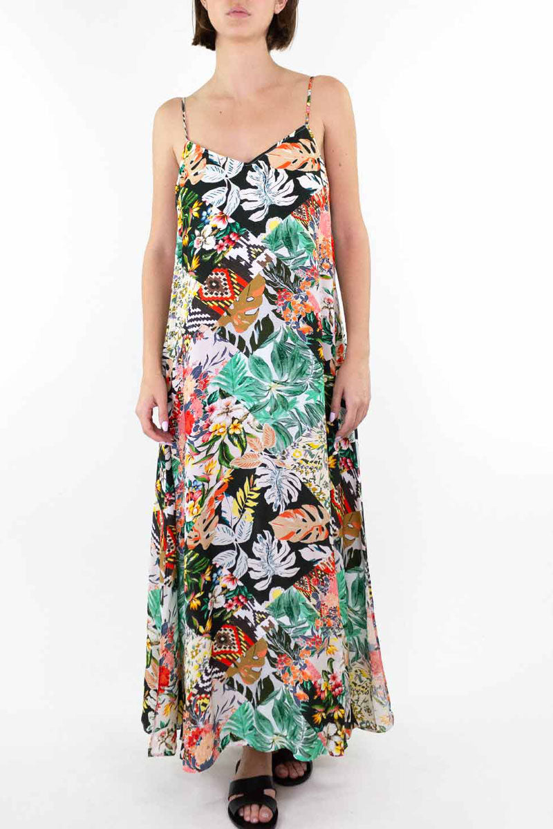 Cascades color vibration dress