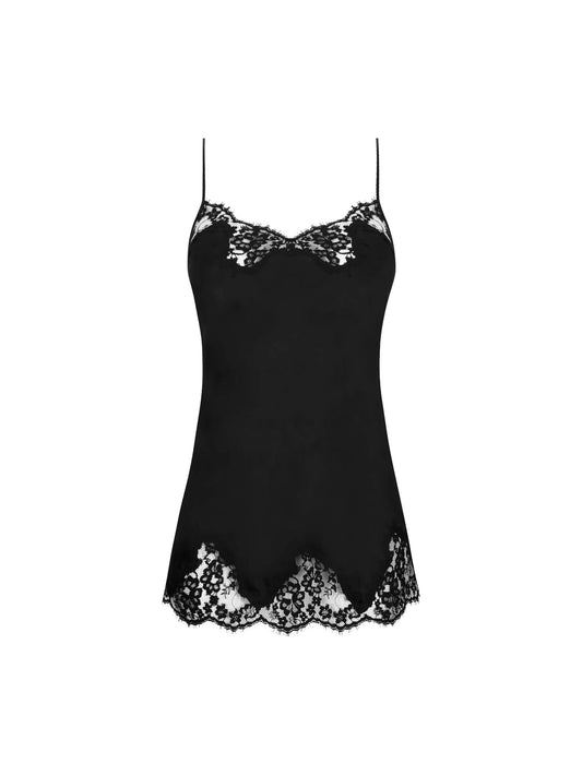 Baby doll Splendeur Soie negro - PITT