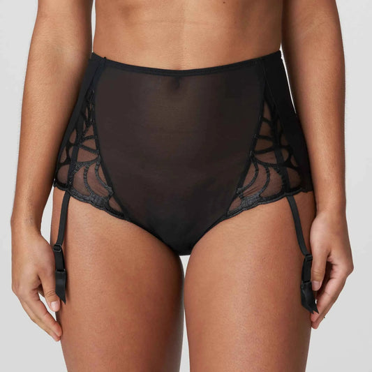 Braga con liguero Twist Aprodisia negro