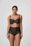 Braga con liguero Twist Aprodisia negro
