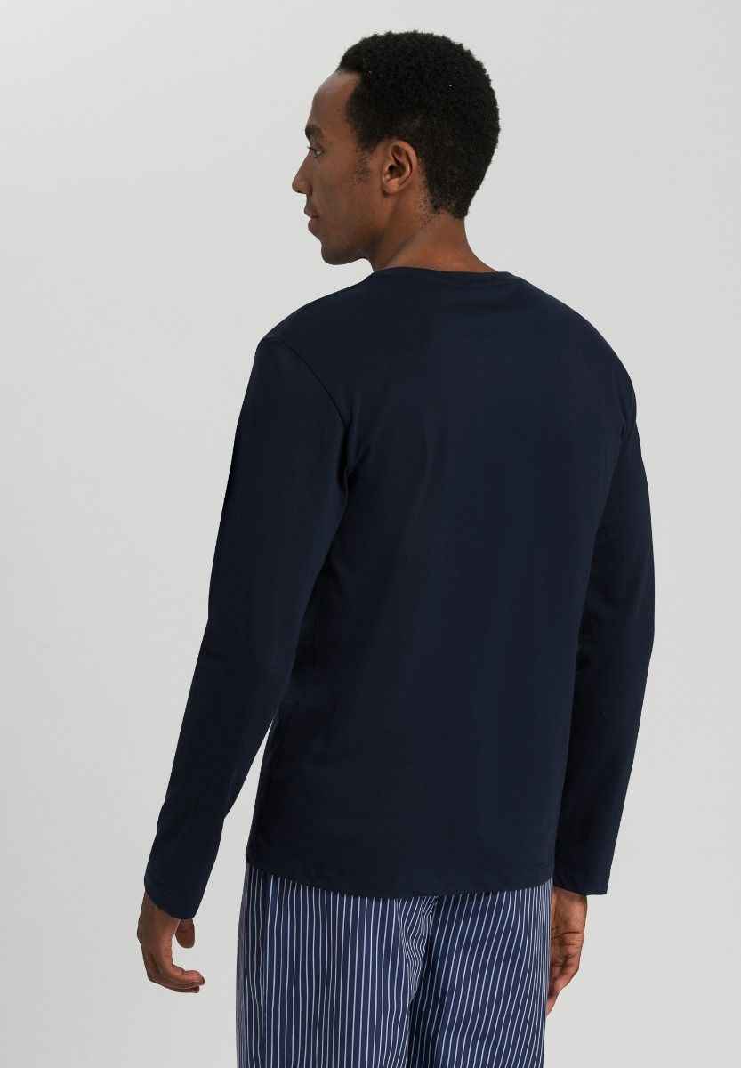 Camiseta manga larga Living Shirts deep navy