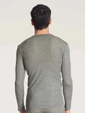 Camiseta manga larga Wool & Silk gris