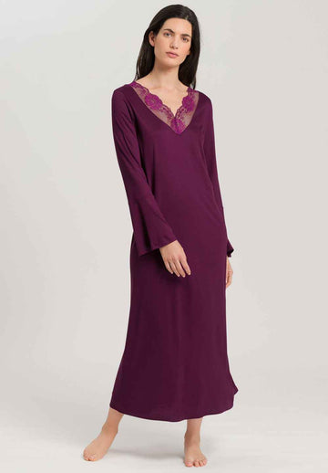 Camisón largo Lovis granate