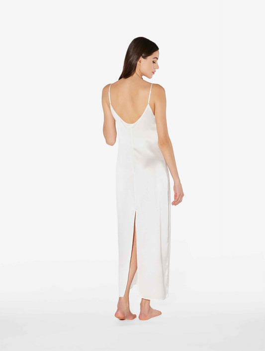 Camisón largo Silk blanco