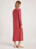 Camisón manga larga Glamorous Nights pomegranate red