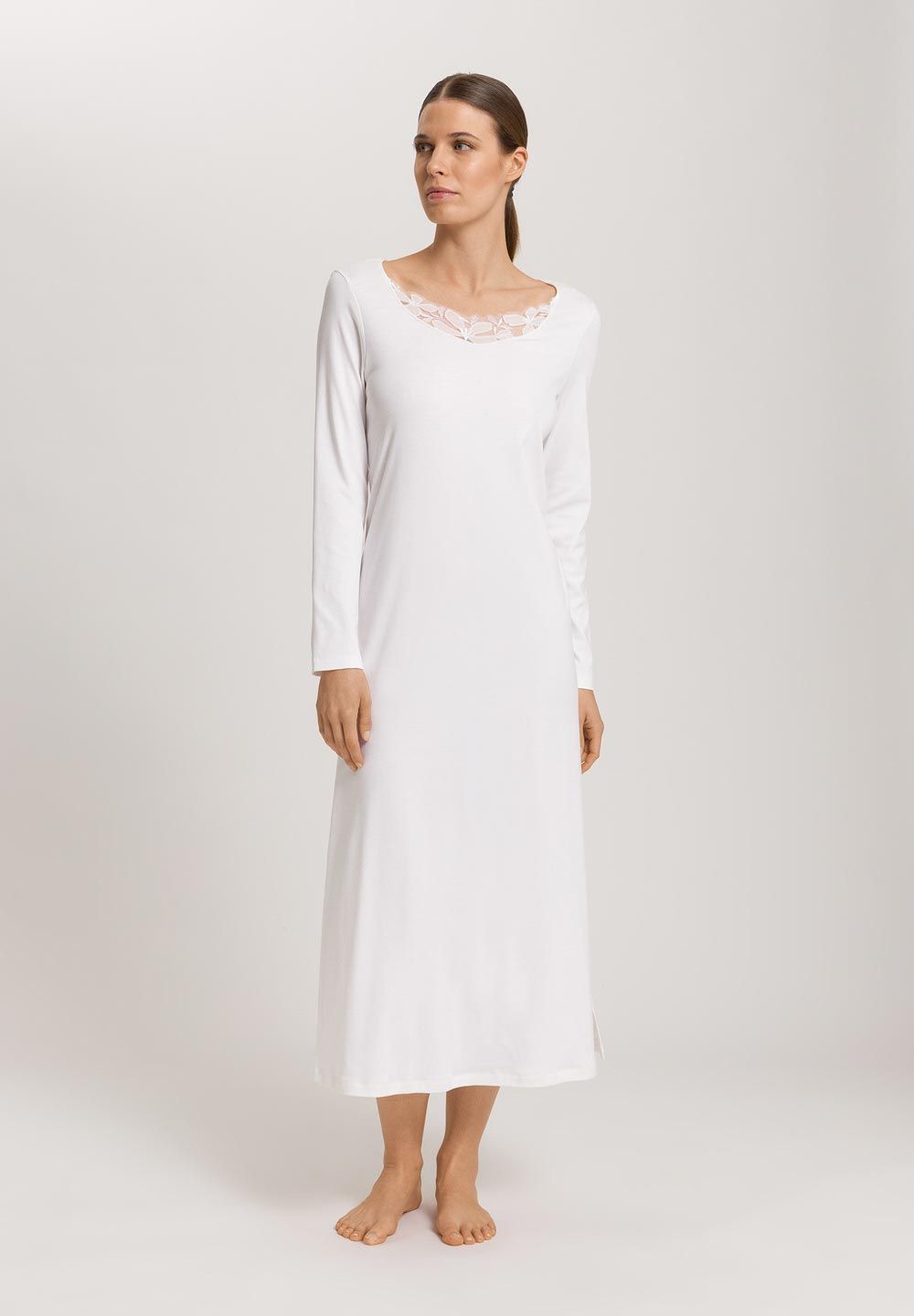 Camisón manga larga Kalea blanco - PITTHanro888721597449