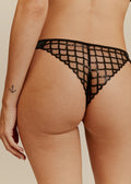 Conjunto Carter negro sujetador triangular y Tanga - PITTLivy