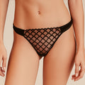 Conjunto Carter negro sujetador triangular y Tanga - PITTLivy