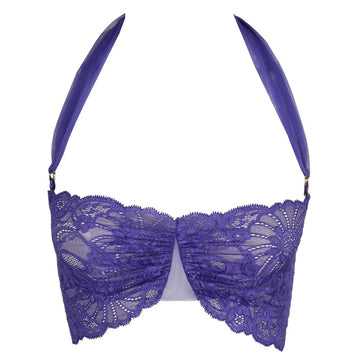Conjunto Shavonne funky violet bandeau + braga alta - PITTSarda