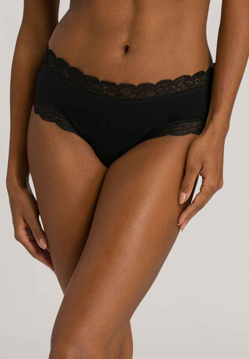 Culotte Cotton Lace negro
