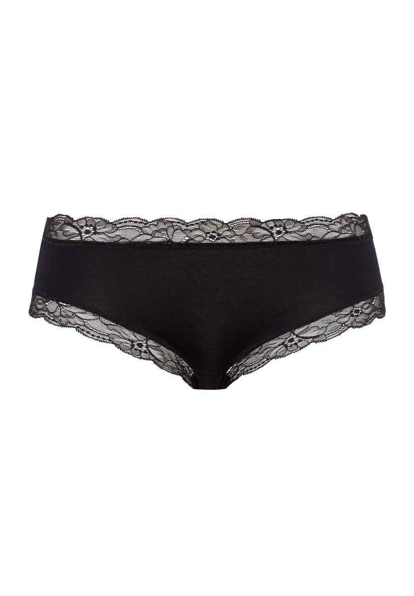 Culotte Cotton Lace negro