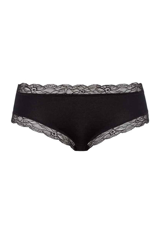 Culotte Cotton Lace negro