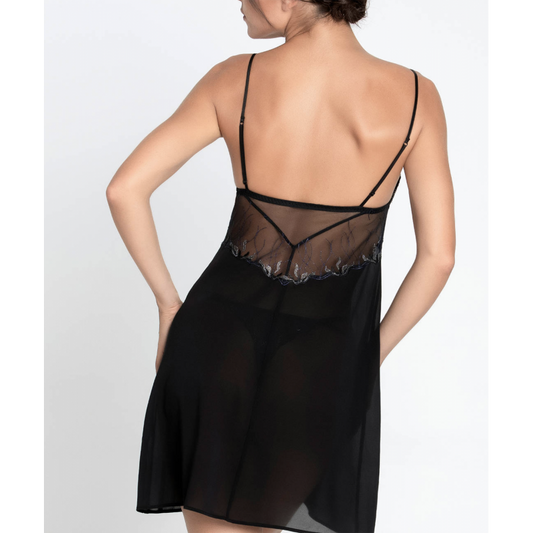 Camisón corto Les Nuit Chics negro