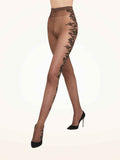 Panty Flower 20DEN fairly light/black
