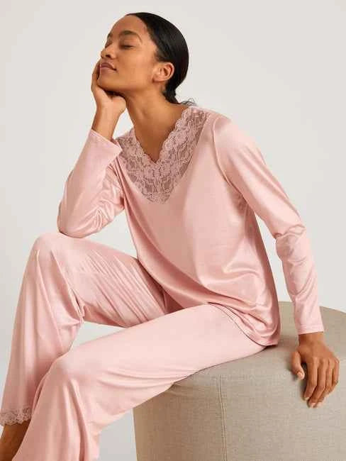 Pijama 100% Nature Romance rosa