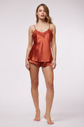 Pijama corto Pamelle seda natural spicy - PITTVivis Milano