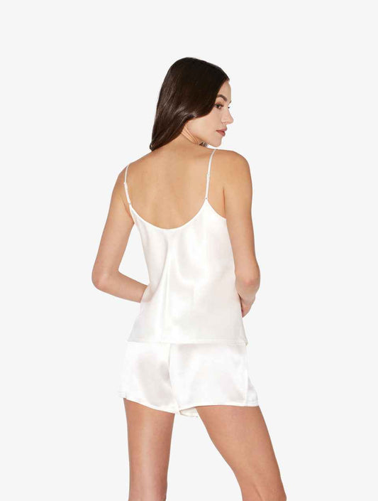 Pijama corto Silk blanco