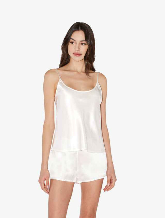 Pijama corto Silk blanco