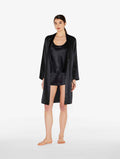 Pijama corto Silk negro