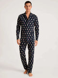 Pijama largo Relax Teddy dark sapphire