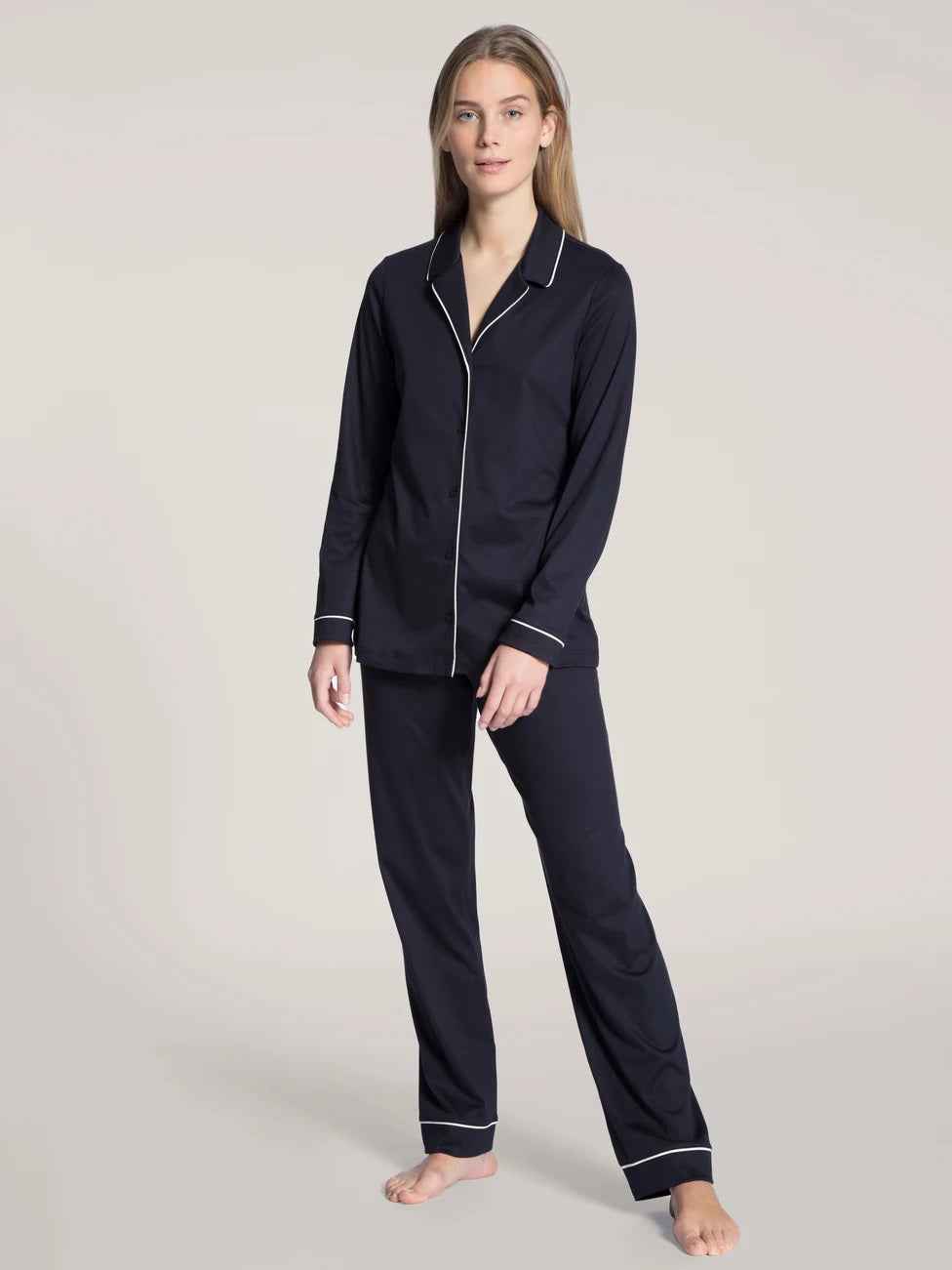 Pijama manga larga Night Lovers azul