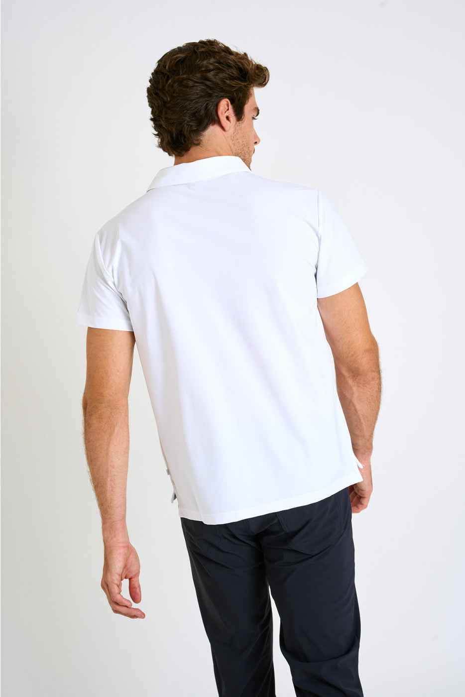 Polo Albin Baia Blue blanco
