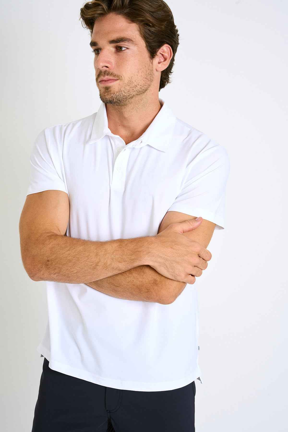 Polo Albin Baia Blue blanco