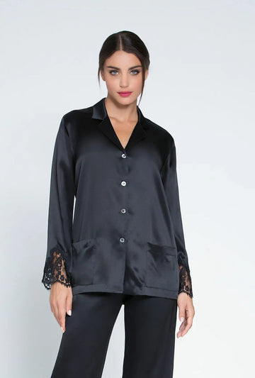 Pijama de seda Splendeur Soie Negro