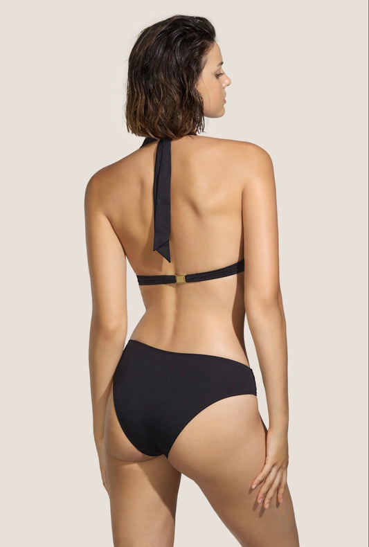Bikini set halter Rodero negro