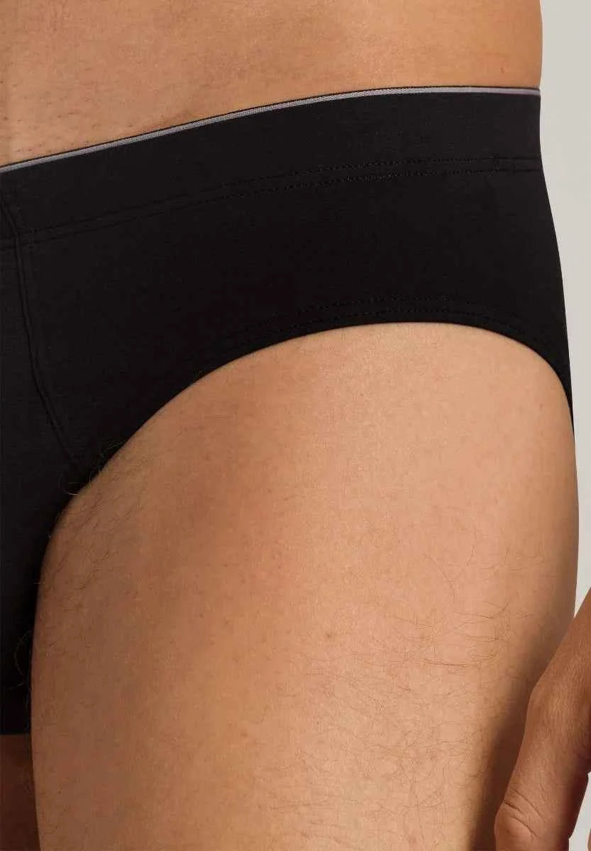 Slip cintura alta Cotton Superior negro