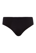 Slip cintura alta Cotton Superior negro - PITT