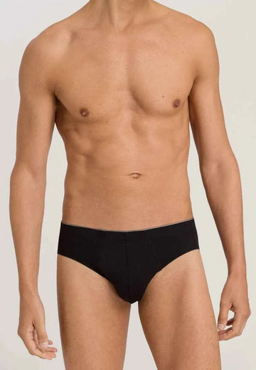 Slip cintura alta Cotton Superior negro
