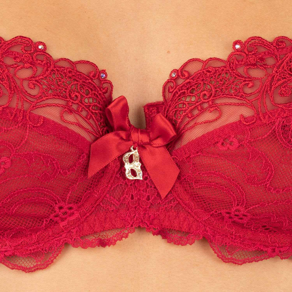 Sujetador balconnet Soir de Venise rojo