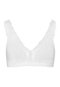 Sujetador copa suave Cotton Lace blanco