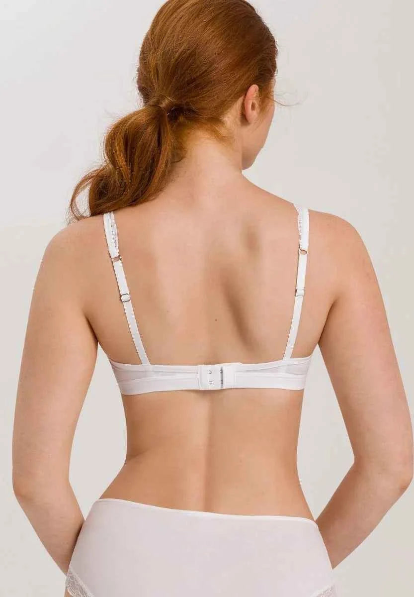 Sujetador copa suave Cotton Lace blanco