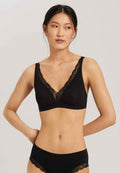 Sujetador copa suave Cotton Lace negro