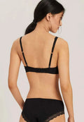 Sujetador copa suave Cotton Lace negro