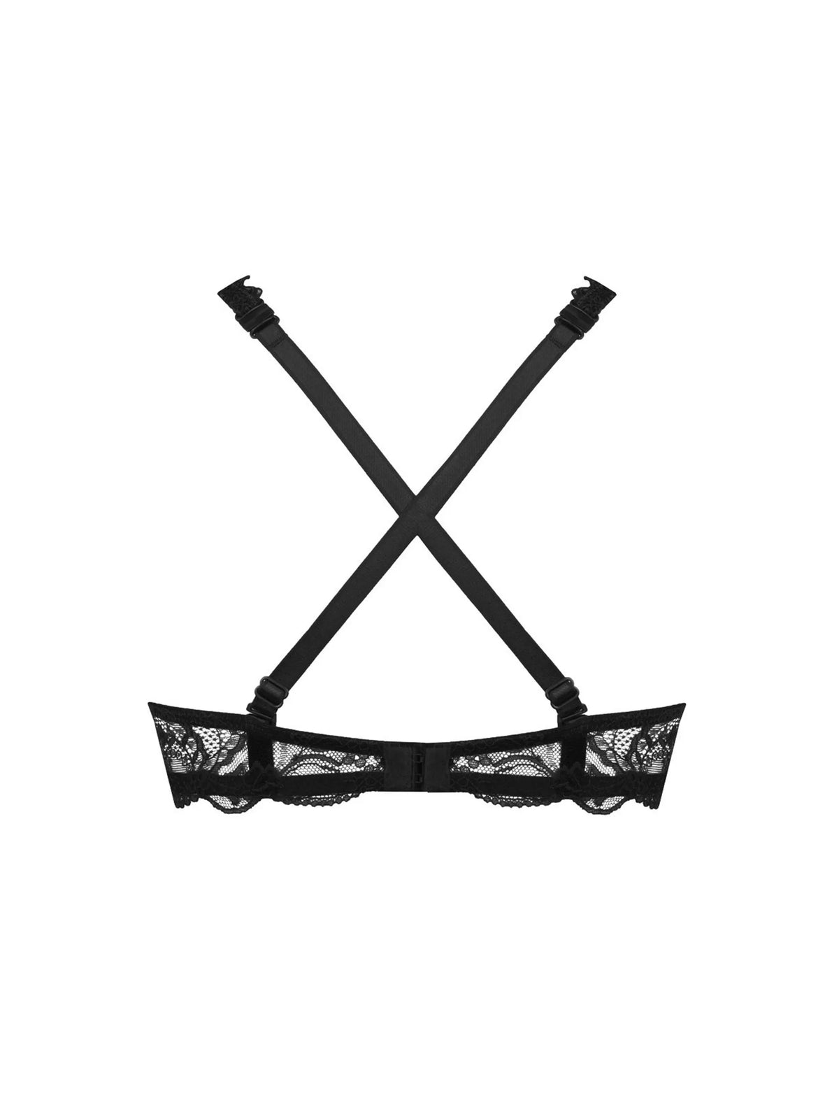 Sujetador glamour escote V Soir de Venise negro - PITT
