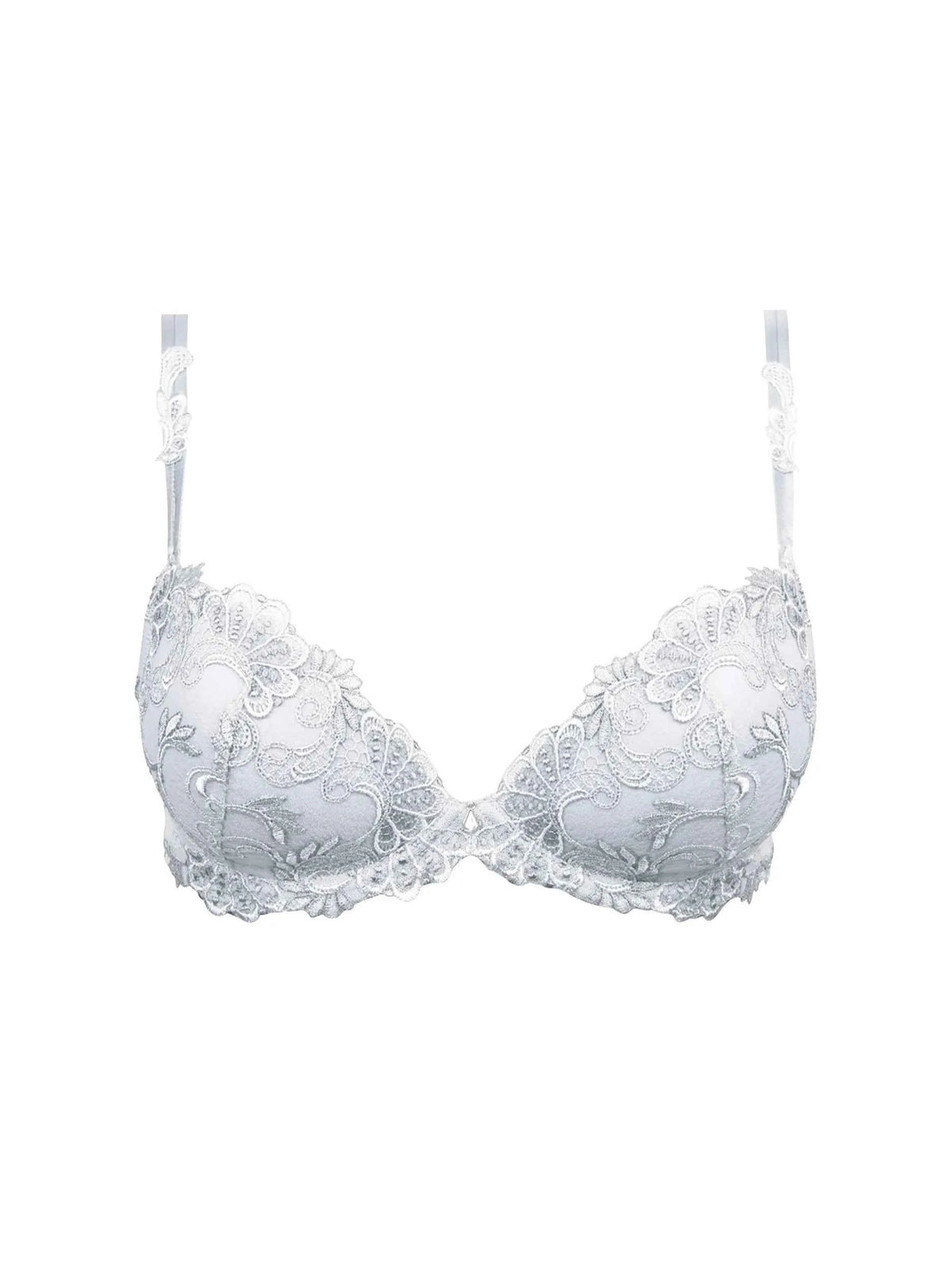 Sujetador preformado Dressing Floral gris