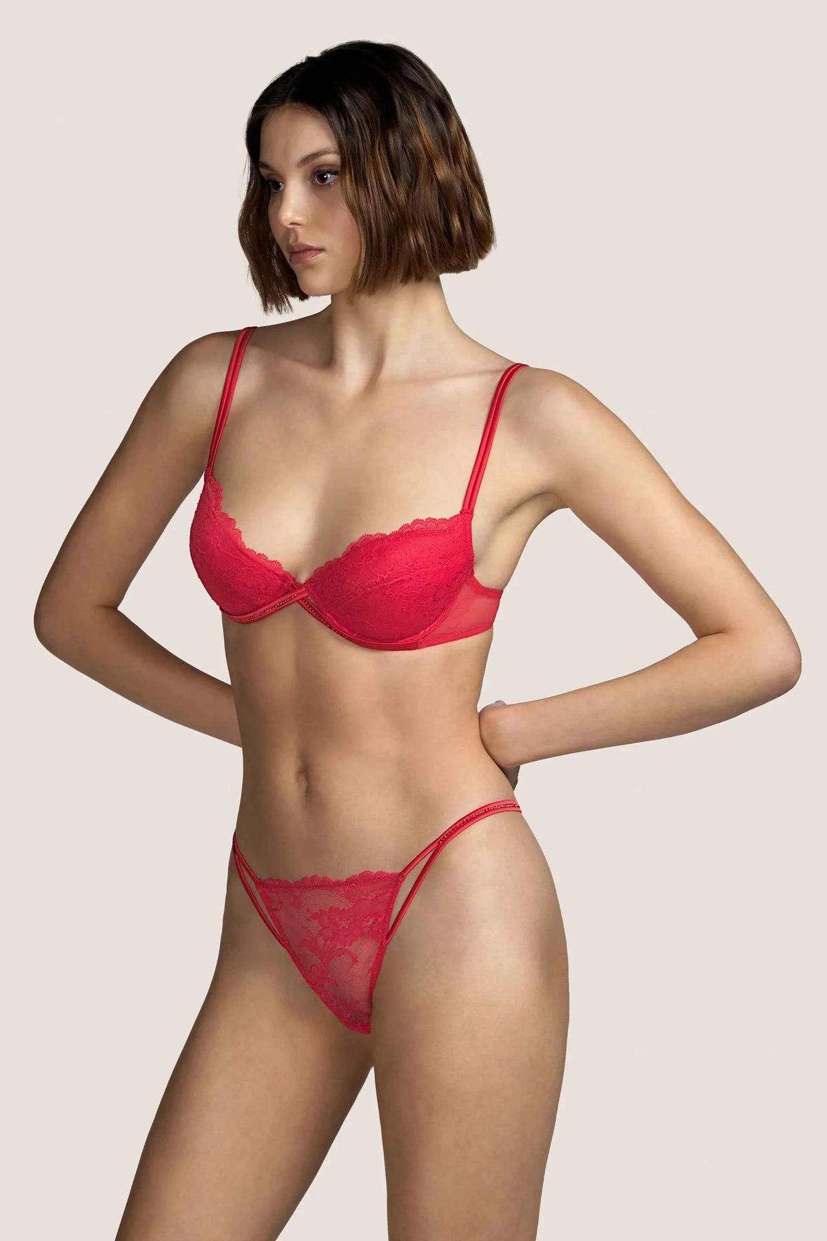Sujetador Push-Up Gaga Rouge