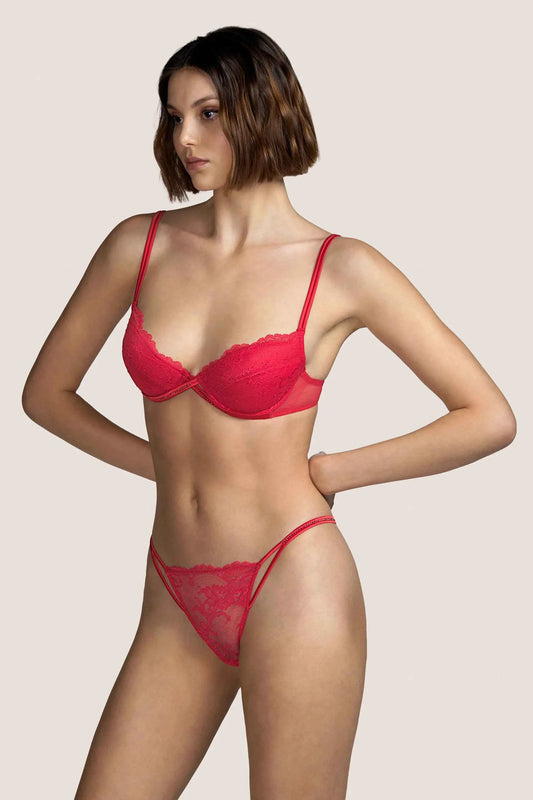 Sujetador Push-Up Gaga Rouge