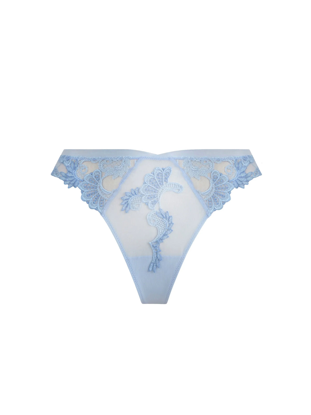 Tanga Dressing Floral azul - PITT